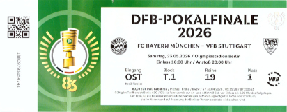 Karte DFB Pokalendspiel 2026