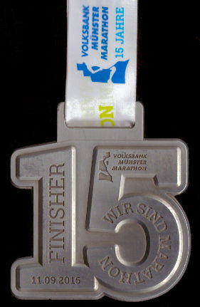 15. Münster Marathon - Finisher Medaille
